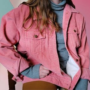 Pink corduroy jacket